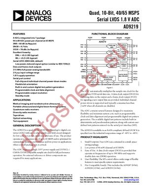 AD9219BCPZ-40 datasheet  